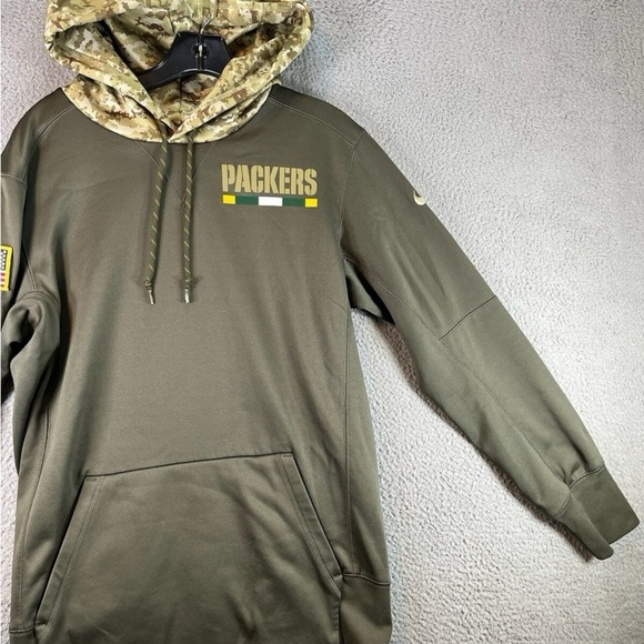 Nike Green Bay Packers Salute to Service Hoodie Sweatshirt 2017 NFL size Sp6 - Picture 4 of 15